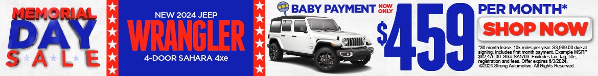 New 2024 Jeep Wrangler now only $459/Mo*