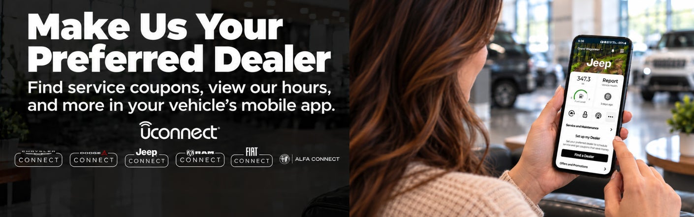 uconnect® make us your preferred dealer | Milton Ruben CDJR in Augusta GA