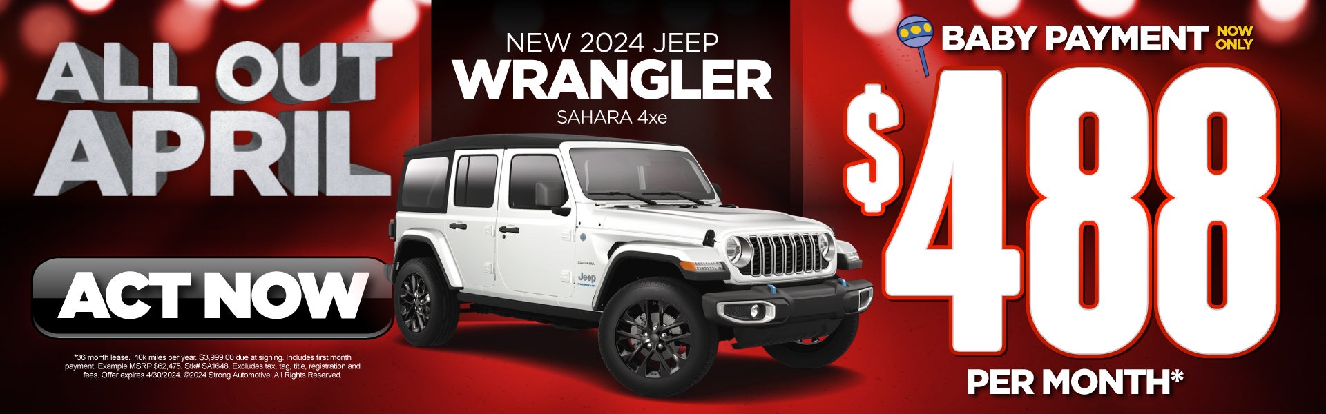 New 2024 Jeep Wrangler Sahara | $488/mo*