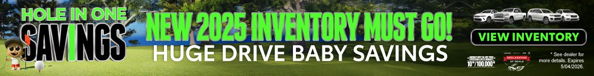 "2025 models must go! huge drive baby savings"