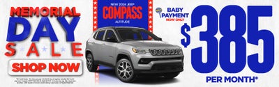 New 2024 Jeep Compass Altitude | Now only $385 Per Month*