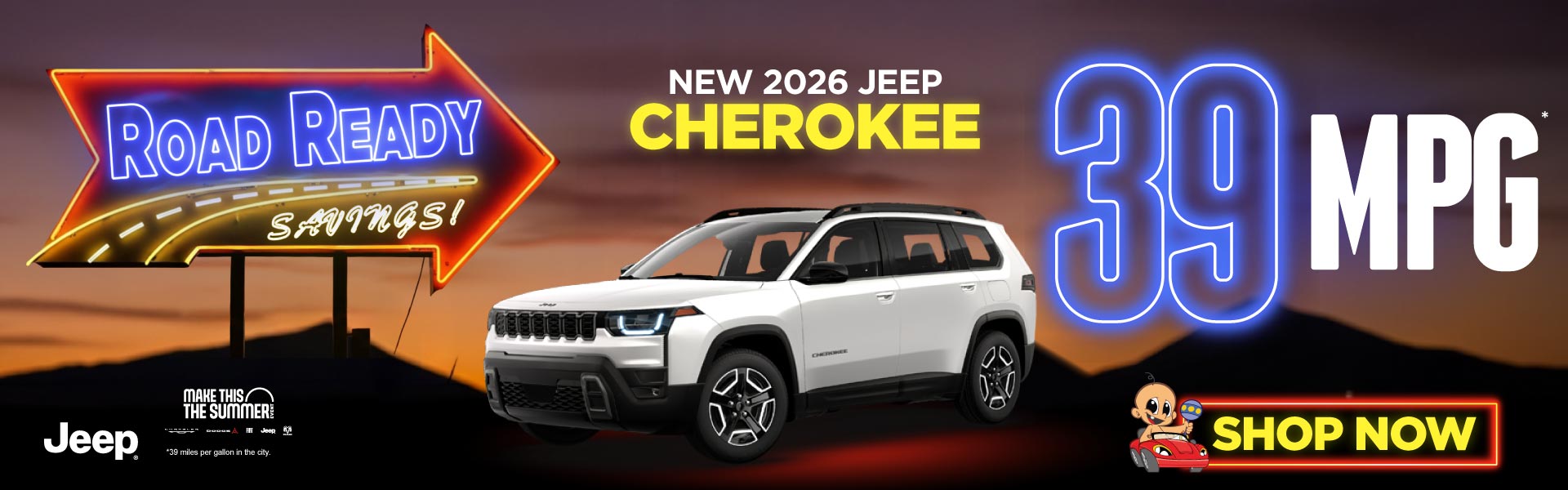 New 2026 Jeep Cherokee	39 MPG*