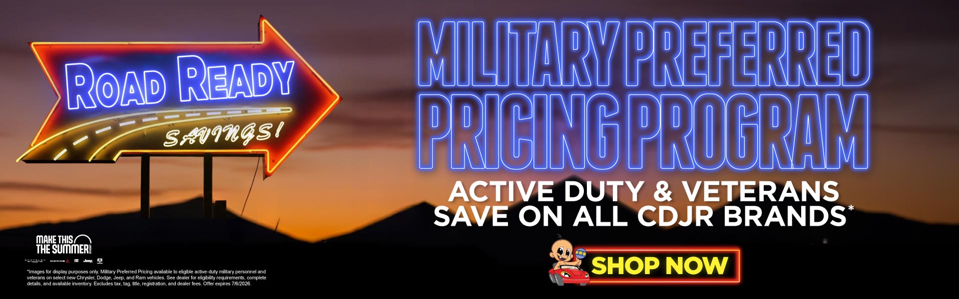 MILITARY PREFERRED PRICING PROGRAM	Active Duty & Veterans Sa