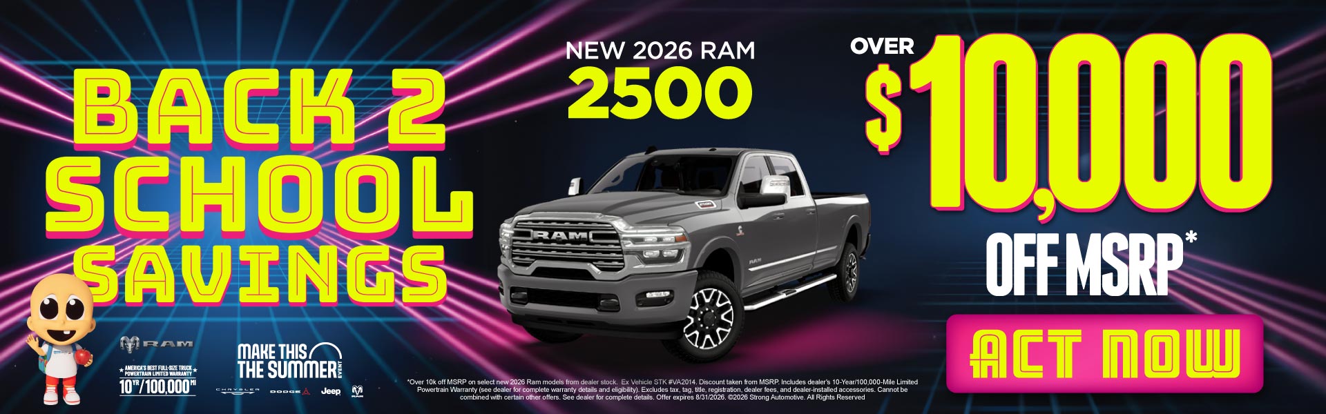 NEW 2026 RAM 2500 	OVER $10,000 OFF MSRP*