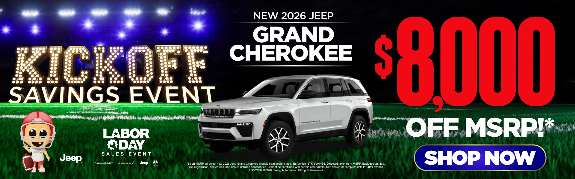 NEW 2026 GRAND CHEROKEE 	$8,000 OFF MSRP!*