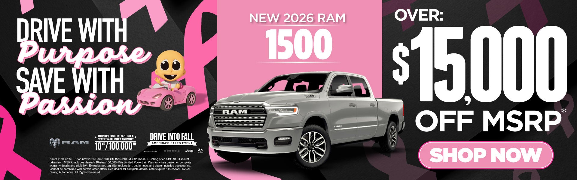 2026 RAM 1500 - OVER $15,000 OFF MSRP*