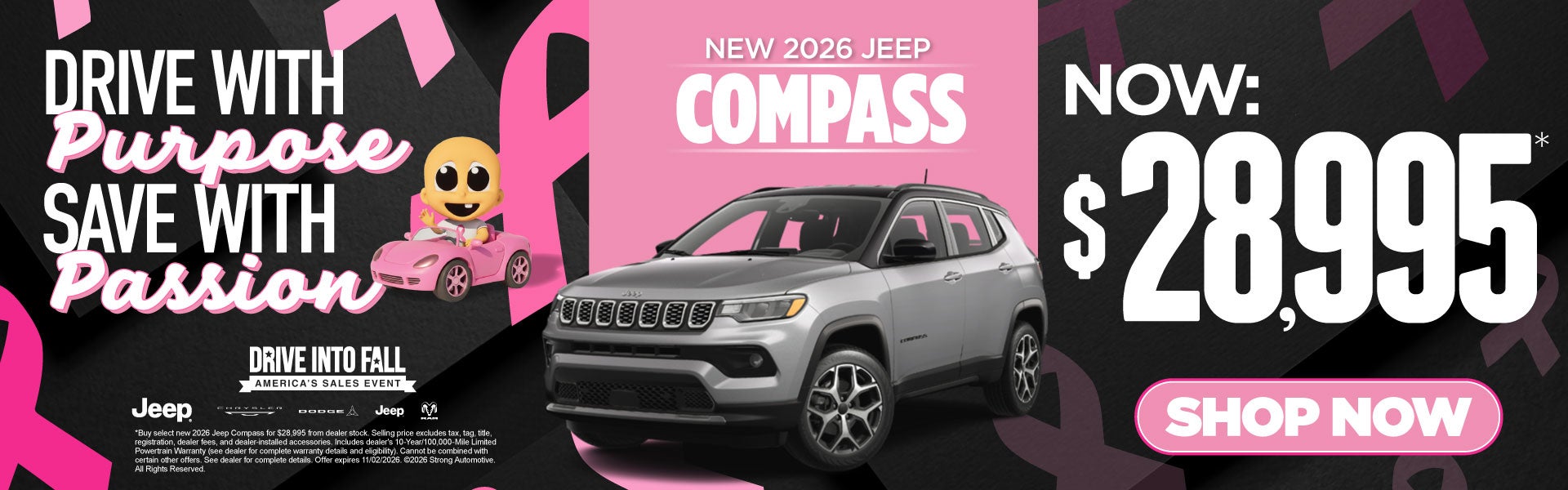 2026 JEEP COMPASS - NOW $28,995*