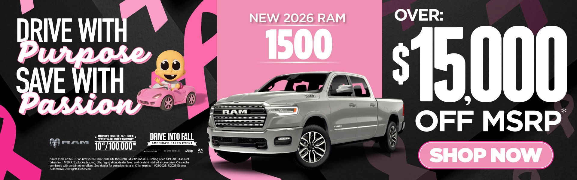2026 RAM 1500 - OVER $15,000 OFF MSRP*
