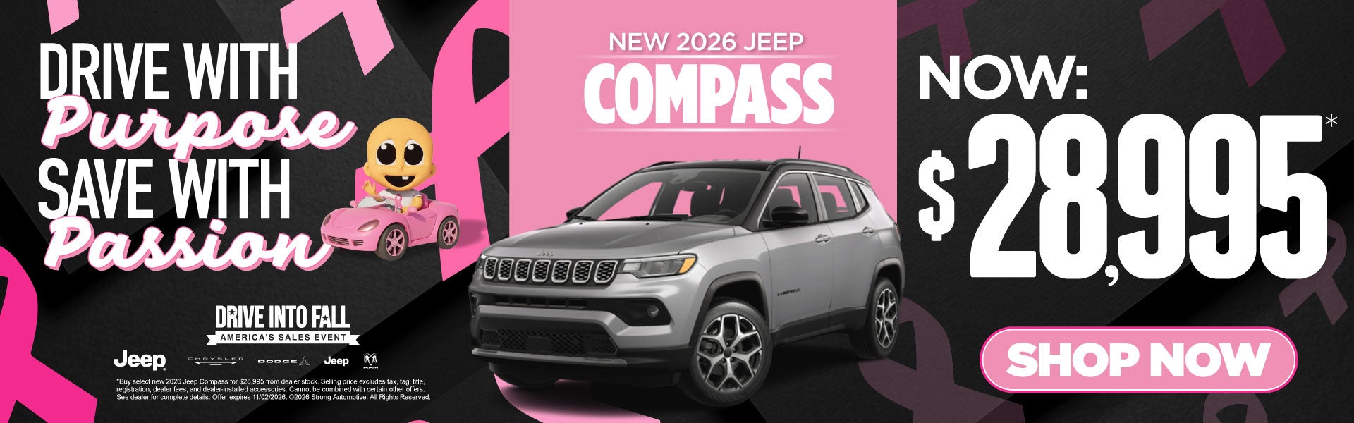 2026 JEEP COMPASS - NOW $28,995*