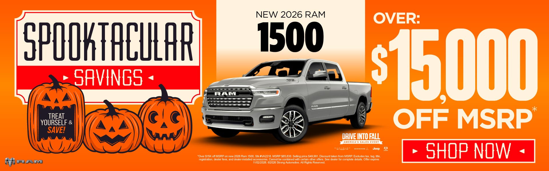 2026 RAM 1500 - OVER $15,000 OFF MSRP*