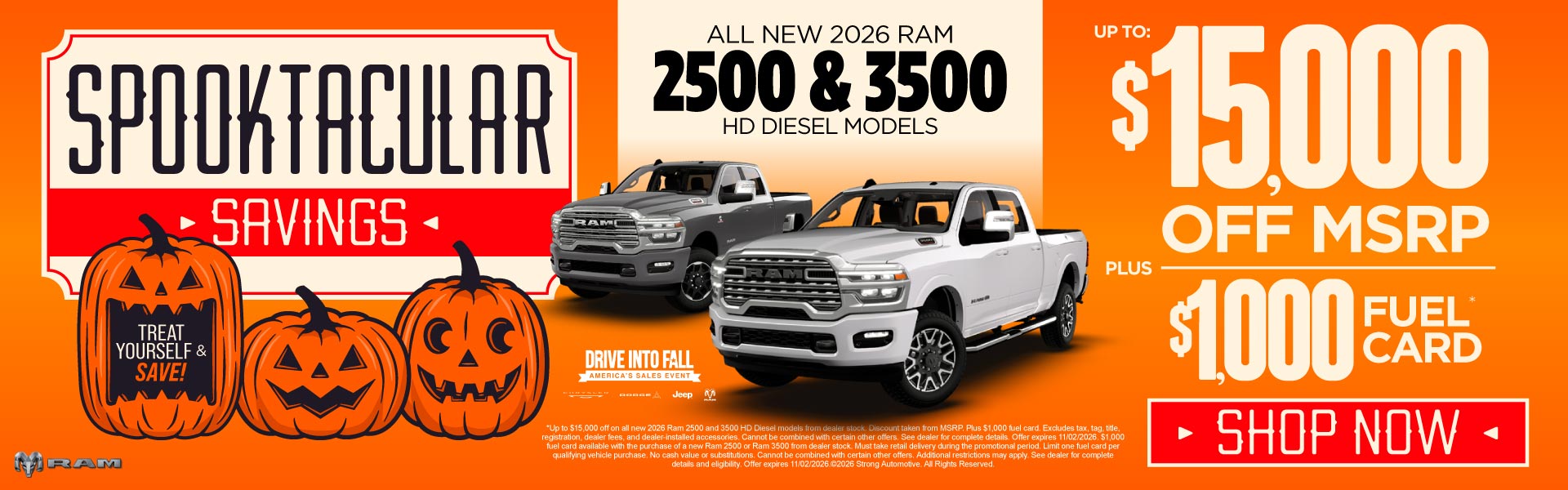 2026 RAM 2500 & 3500 HD DIESEL MODELS - UP TO $15,000 OFF MS